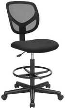 Kontoritool OBN15BK Songmics, must