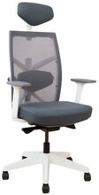 Kontoritool Tune Home4you, 70 x 70 x 111 - 128 cm, hall/valge