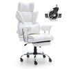 Kontoritool Vevor, ergonoomiline, PU nahk, valge