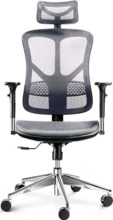 Ergonoomiline tool Diablo Chairs V-Basic, 49 x 51 x 116 - 132 cm, must-hall