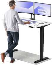 Reguleeritava kõrgusega laud Desktronic HomePro, 140 x 70 cm, must/valge