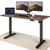 Elektriline reguleeritava kõrgusega laud Desktronic, 160 x 80 cm, mustad jalad/pähkel
