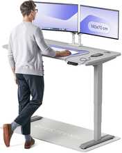 Reguleeritava kõrgusega laud Desktronic HomePro, 140 x 70 cm, hall