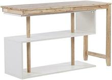 Kirjutuslaud Beliani Chandler, 120 x 45 cm, hele puit/valge