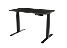 Kirjutuslaud elektrilise kõrguse reguleerimisega Cama Meble MOON, 121 x 67 x 72-120 cm, must/san sebastian