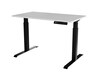 Kirjutuslaud elektrilise kõrguse reguleerimisega Cama Meble MOON, 121 x 67 x 72-120 cm, must/valge