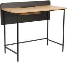 Kirjutuslaud Home4You Harper, 100 x 49,5 x 85 cm, saar/must