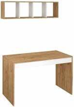 Kirjutuslaud Kalune Design Ertel, pruun/valge