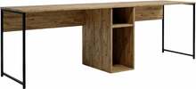Kirjutuslaud Kalune Design Ikili, L196, tamm/pruun/must