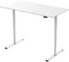 Reguleeritava kõrgusega kirjutuslaud Home4You Ergo Light, 120 x 60 x 72,5-117,5 cm, valge