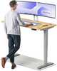 Reguleeritava kõrgusega kirjutuslaud Desktronic HomePro, 140 x 70 cm, hall/tamm