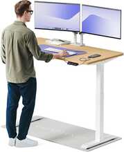 Elektriliselt reguleeritava kõrgusega laud Desktronic HomeOne, 140 x 70 cm, tamm/valge