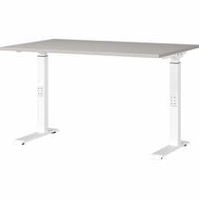 Kirjutuslaud Germania Downey, 80 x 120 cm, hall/valge