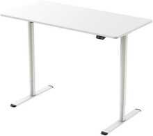 Reguleeritava kõrgusega kirjutuslaud Home4You Ergo Light, 120 x 60 x 72,5-117,5 cm, valge