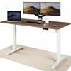Elektriline reguleeritava kõrgusega laud Desktronic, 160 x 80 cm, valged jalad/pähkel