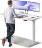 Reguleeritava kõrgusega laud Desktronic HomePro, 160 x 80 cm, hall/valge