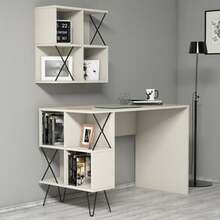 Kirjutuslaud Kalune Design Extra 2, 845HCT3824, kreemjas