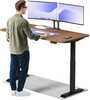 Elektriliselt reguleeritava kõrgusega kirjutuslaud Desktronic HomeOne, 160 x 80 cm, must/pähkel