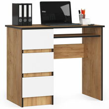 Kirjutuslaud Akord A-6, 90 cm, pruun/valge
