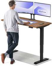 Reguleeritava kõrgusega kirjutuslaud Desktronic HomePro, 140 x 70 cm, must/pähkel