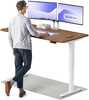 Reguleeritava kõrgusega laud Desktronic HomePro, 160 x 80 cm, valge/pähkel
