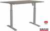 Reguleeritava kõrgusega laud Sun-Flex ADAPT I, 120 x 80 cm, hall