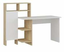 Kirjutuslaud Kalune Design Bugra, 550ARN1101, tamm/valge