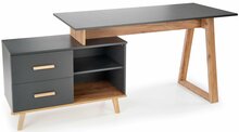 Kirjutuslaud Halmar Sergio XL, pruun/hall