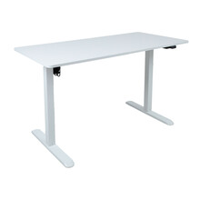 Töölaua reguleeritava kõrgusega Home4you Ergo Light, K187071, 120 x 60 cm, valge