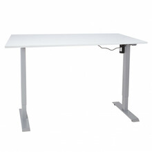 Töölaua reguleeritava kõrgusega Home4you Ergo, 1 mootor, 140x80 cm, valge/hall