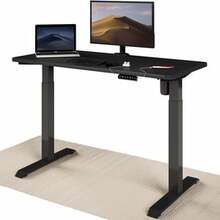 Elektriline reguleeritava kõrgusega laud Desktronic, 120 x 60 cm, must