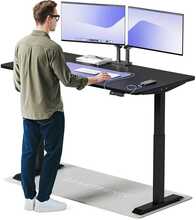 Elektriline reguleeritava kõrgusega laud Desktronic HomeOne, 160 x 80 cm, must/must