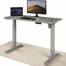 Kirjutuslaud reguleeritava kõrgusega Desktronic Home One, 120 x 60 cm, hall