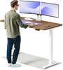 Elektriline reguleeritava kõrgusega laud Desktronic HomeOne, 160 x 80 cm, valge/pähkel
