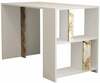 Õppelaud Kalune Design Lima Marble, 120 x 75,4 x 60 cm, pruun/valge/beež