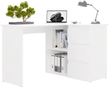 Nurgakirjutuslaud Top E Shop Nicea, 120 x 48,5 cm, valge