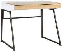 Kirjutuslaud Home4you Study, 90 x 60 x 76 cm, pruun/tamm/valge/must