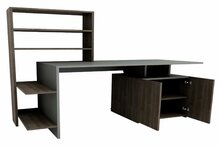 Kirjutuslaud Kalune Design Melis, antratsiit/pähkel