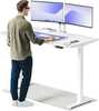Elektriliselt reguleeritava kõrgusega laud Desktronic Home One, 160 x 80 cm, valge