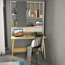 Kirjutuslaud Kalune Design Wood, 322RTC1319, valge/tamm