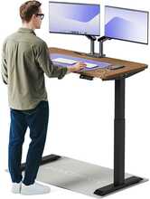 Elektriliselt reguleeritava kõrgusega kirjutuslaud Desktronic HomeOne, 120 x 60 cm, must/pähkel