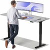 Reguleeritava kõrgusega laud Desktronic HomePro, 200 x 80 cm, must/hall
