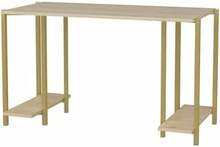 Kirjutuslaud Kalune Design Academy, 322RTC1406, 140 x 60 x 73,8 cm, kuldne/tamm