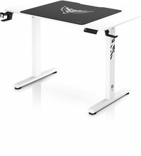 Reguleeritava kõrgusega mängurilaud Diablo Chairs Diablo X-Tension 1100, valge, 1100 x 600 x 1170 mm