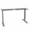 Lauajalg reguleeritavale kirjutuslauale Home4You Ergo -2, 60-125 cm, hõbehall