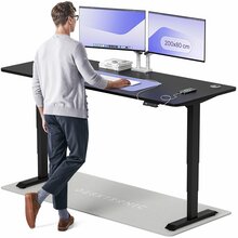 Reguleeritava kõrgusega laud Desktronic HomePro, 200 x 80 cm, must