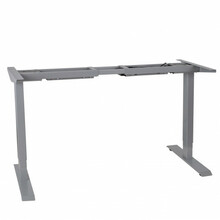 Lauajalg reguleeritavale kirjutuslauale Home4You Ergo -2, 60-125 cm, hõbehall