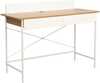 Kirjutuslaud Home4You Ferdie, 120 x 48 x 88 cm, saar/valge