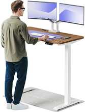 Elektriline reguleeritava kõrgusega laud Desktronic HomeOne, 120 x 60 cm, valge/pähkel