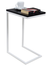 Külglaud ADRK Furniture Spark, 62 x 30 x 40 cm, must/valge